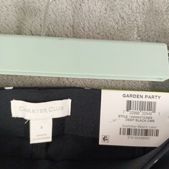 NWT $59 CHARTER CLUB Tummy Control Polka Dots Capri Pants Mid Rise - Picture 6 of 12